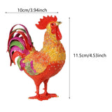 Maxbell Rooster Trinket Box Enameled Jewelry Box for Bedroom Pendant Charms Earrings