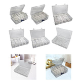 Bead Organizer Empty Bead Storage Container for Rings Rhinestone Small Items 2 Pumpkin 16 Round