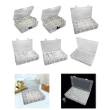 Bead Organizer Empty Bead Storage Container for Rings Rhinestone Small Items 2 Pumpkin 16 Round