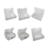 Bead Organizer Empty Bead Storage Container for Rings Rhinestone Small Items 2 Pumpkin 16 Round