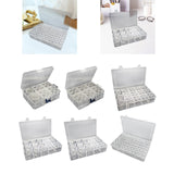 Bead Organizer Empty Bead Storage Container for Rings Rhinestone Small Items 2 Pumpkin 16 Round