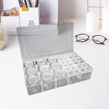 Bead Organizer Empty Bead Storage Container for Rings Rhinestone Small Items 12 Pumpkin 12 Round