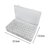 Bead Organizer Empty Bead Storage Container for Rings Rhinestone Small Items 60 Round Bottles