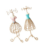 Maxbell Princess Jewelry Display Stand for Countertop Bedroom Dressing Room Pink