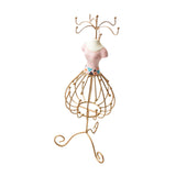 Maxbell Princess Jewelry Display Stand for Countertop Bedroom Dressing Room Pink