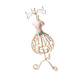 Maxbell Princess Jewelry Display Stand for Countertop Bedroom Dressing Room Pink
