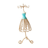 Maxbell Princess Jewelry Display Stand for Countertop Bedroom Dressing Room Cyan Blue