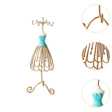 Maxbell Princess Jewelry Display Stand for Countertop Bedroom Dressing Room Cyan Blue