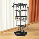 Maxbell Earring Holder Rotatable Earring Tree Organizer Stand for Countertop Keyring