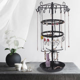 Maxbell Earring Holder Rotatable Earring Tree Organizer Stand for Countertop Keyring