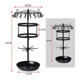 Maxbell Earring Holder Rotatable Earring Tree Organizer Stand for Countertop Keyring