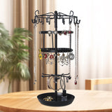 Maxbell Earring Holder Rotatable Earring Tree Organizer Stand for Countertop Keyring
