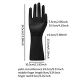 Male Mannequin Hand Matte Black Male Hand Model for Bracelet Gloves Tabletop Right Hand