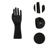 Male Mannequin Hand Matte Black Male Hand Model for Bracelet Gloves Tabletop Left Hand