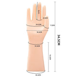 Male Mannequin Hand Matte Black Male Hand Model for Bracelet Gloves Tabletop Left Hand