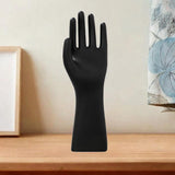 Male Mannequin Hand Matte Black Male Hand Model for Bracelet Gloves Tabletop Left Hand