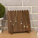 Wooden Necklace Jewelry Stand Jewelry Hanger for Tabletop Countertop Dresser