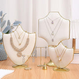 Maxbell Necklace Display Stand Jewelry Display Bust for Selling Showcase Photography Crown Small