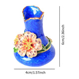 Maxbell Vase Shaped Jewelry Box Mini Jewelry Organizer for Earrings Stud Charm Rings
