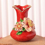Maxbell Vase Shaped Jewelry Box Women Trinket Storage Box for Necklace Earrings Stud