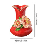 Maxbell Vase Shaped Jewelry Box Women Trinket Storage Box for Necklace Earrings Stud