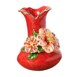 Maxbell Vase Shaped Jewelry Box Women Trinket Storage Box for Necklace Earrings Stud