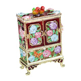 Cabinet Shaped Trinket Box Decoration for Earrings Necklaces Bracelets Rings