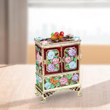 Cabinet Shaped Trinket Box Decoration for Earrings Necklaces Bracelets Rings