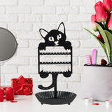 Maxbell Earring Holder Organizer Earring Storage Stand for Dangle Necklace Keychains Cat Styling