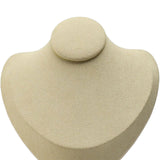 Maxbell Necklace Display Stand Decor Jewelry Bust Holder for Store Home Decor Bedroom Beige