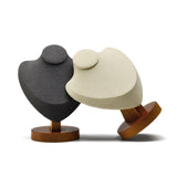 Maxbell Necklace Display Stand Decor Jewelry Bust Holder for Store Home Decor Bedroom Beige