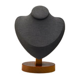 Maxbell Necklace Display Stand Decor Jewelry Bust Holder for Store Home Decor Bedroom Dark Gray