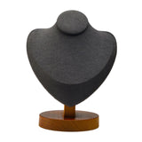 Maxbell Necklace Display Stand Decor Jewelry Bust Holder for Store Home Decor Bedroom Dark Gray