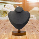 Maxbell Necklace Display Stand Decor Jewelry Bust Holder for Store Home Decor Bedroom Dark Gray