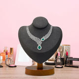 Maxbell Necklace Display Stand Decor Jewelry Bust Holder for Store Home Decor Bedroom Dark Gray