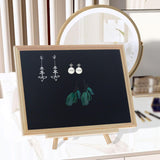 Maxbell Jewelry Organizer Display Elegant Earrings Holder for Home Tabletop Showcase Black Velvet
