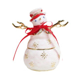 Snowman Jewelry Box Handmade Ornament for Necklaces Bracelets Rings Earrings