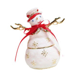 Snowman Jewelry Box Handmade Ornament for Necklaces Bracelets Rings Earrings