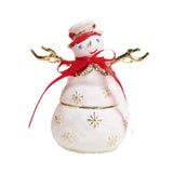 Snowman Jewelry Box Handmade Ornament for Necklaces Bracelets Rings Earrings