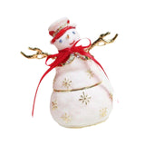 Snowman Jewelry Box Handmade Ornament for Necklaces Bracelets Rings Earrings