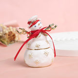 Snowman Jewelry Box Handmade Ornament for Necklaces Bracelets Rings Earrings