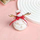 Snowman Jewelry Box Handmade Ornament for Necklaces Bracelets Rings Earrings