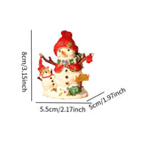 Christmas Snowman Trinket Box Enamel Hinged Jewelry Box Rings Earring Holder White