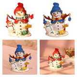 Christmas Snowman Trinket Box Enamel Hinged Jewelry Box Rings Earring Holder White