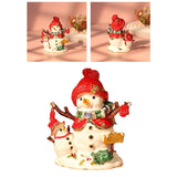 Christmas Snowman Trinket Box Enamel Hinged Jewelry Box Rings Earring Holder White