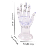 Maxbell Ring Necklace Holder Jewelry Display Holder for Tabletop Dressing Room Shops Clear