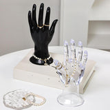 Maxbell Ring Necklace Holder Jewelry Display Holder for Tabletop Dressing Room Shops Clear