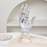 Maxbell Ring Necklace Holder Jewelry Display Holder for Tabletop Dressing Room Shops Clear