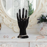 Maxbell Ring Necklace Holder Jewelry Display Holder for Tabletop Dressing Room Shops Black