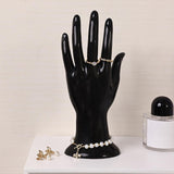 Maxbell Ring Necklace Holder Jewelry Display Holder for Tabletop Dressing Room Shops Black